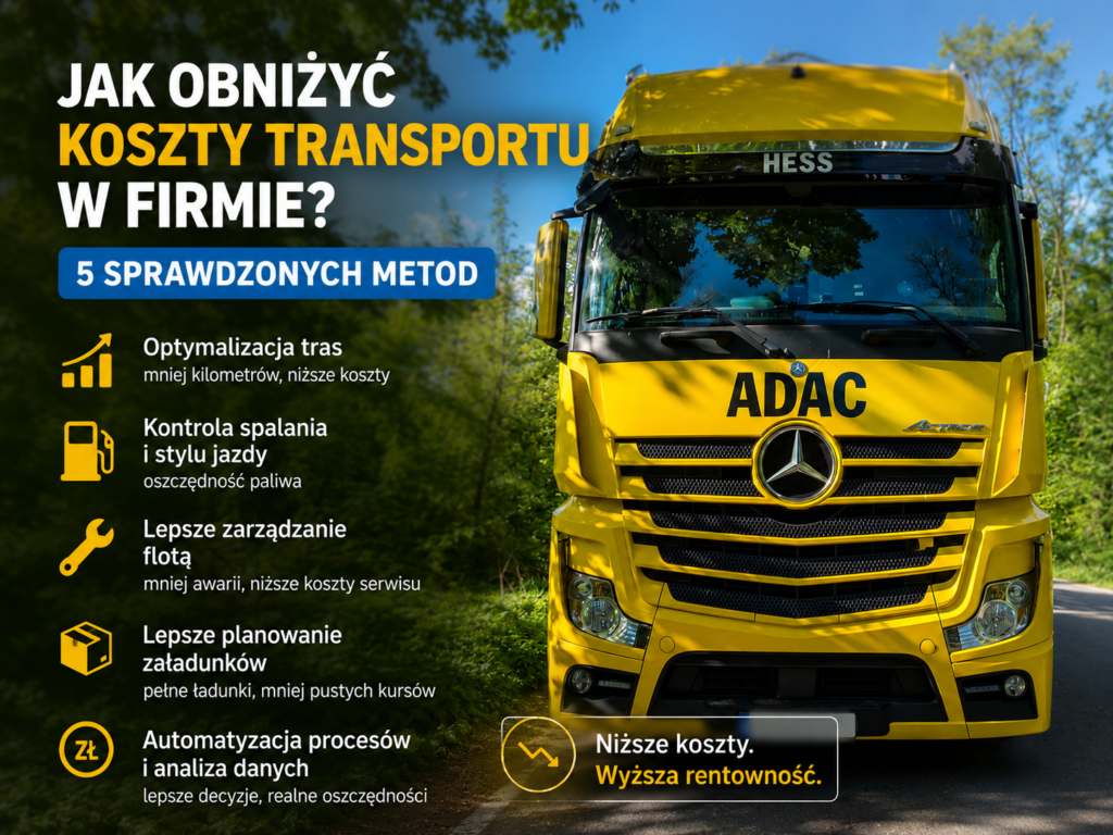 jak obniżyć koszty transportu w firmie